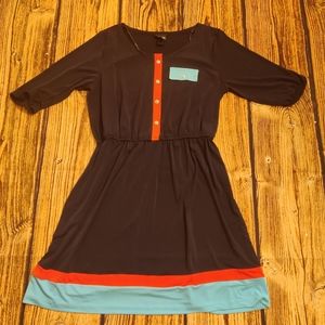 Enfocus studio Black and teal Dress
